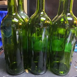 1.5 L Emerald Green Claret/Bordeaux Bottles (Pack of 6)