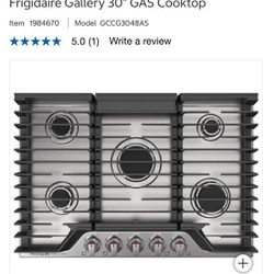 Frigidaire Gallery 30" GAS Cooktop