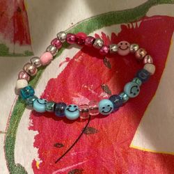 Pink And Blue Bracelet 