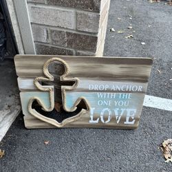 Anchor Sign Decor 