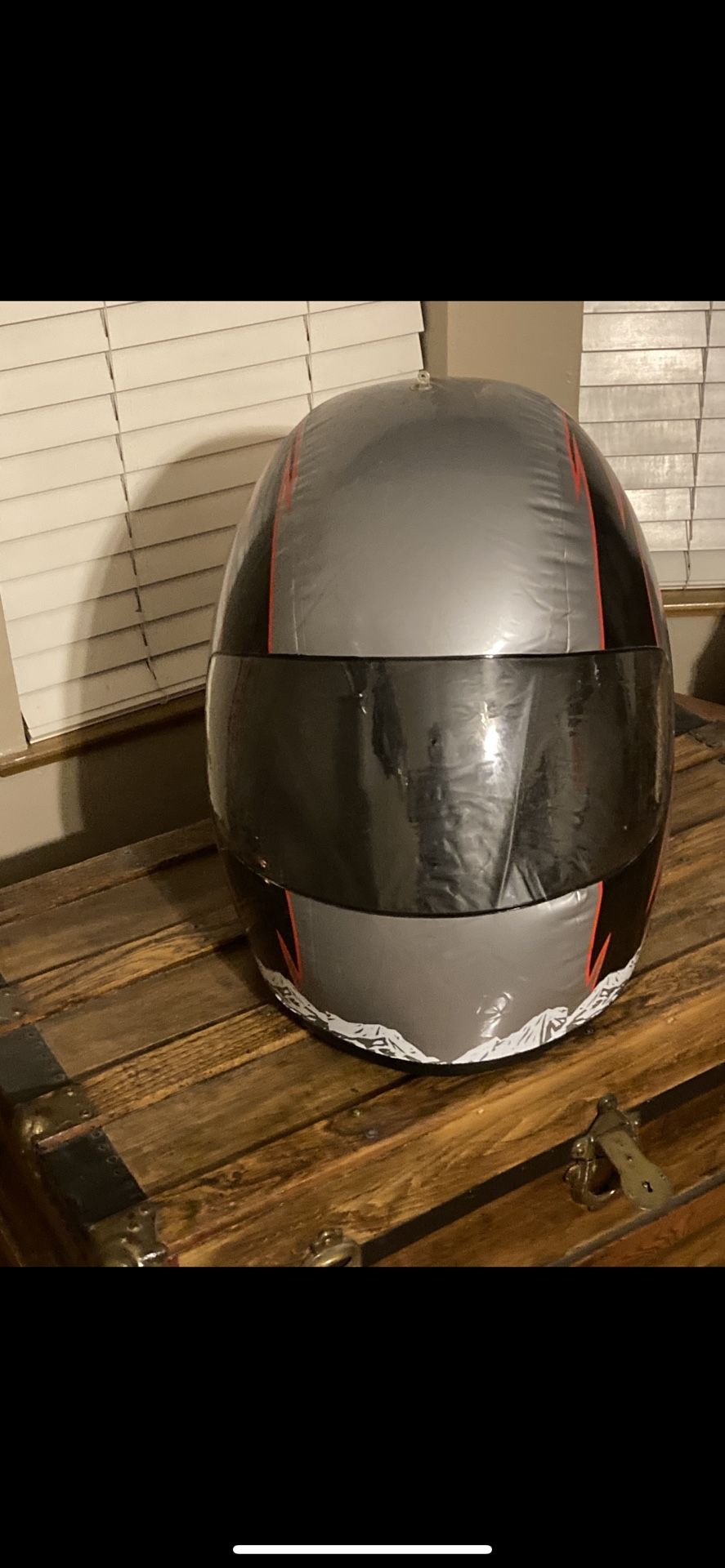 Inflatable Coors Light racing helmet