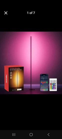SwitchBot Floor Lamp with Matter, RGB, Warm Cool White, Corner Floor Lamp Compatible with Apple Home