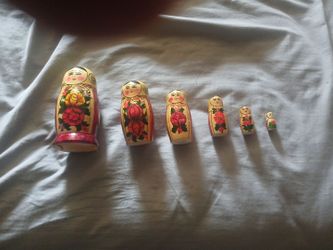 Vintage Russian nesting dolls