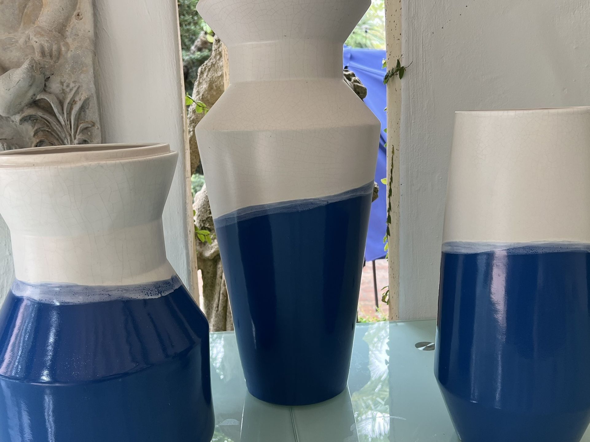 Blue and White Home Decor Ceramic Pots 