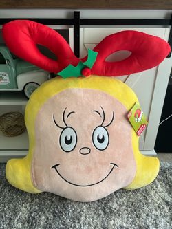 Large Season's Plush Greeters Hanging Cindy Lou Who from Dr. Seuss the Grinch
