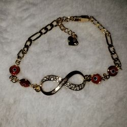 Infinity Red Evil Eye  Bracelet 