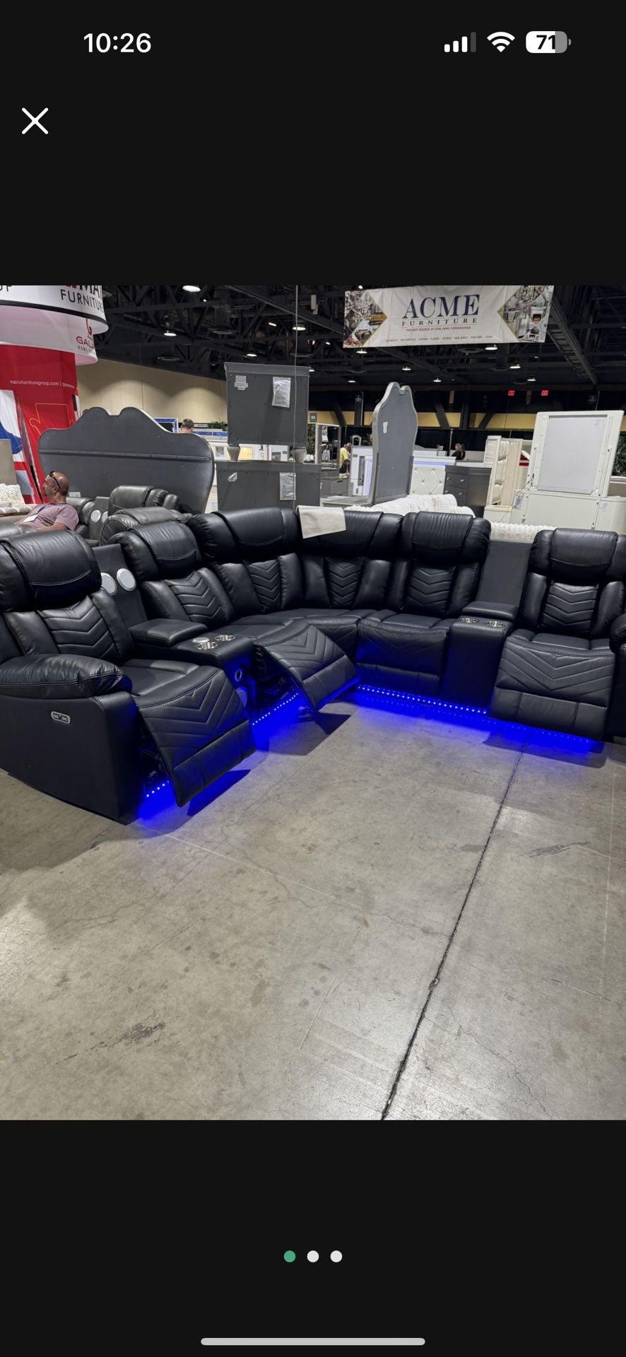 Sectional Leather Reclining