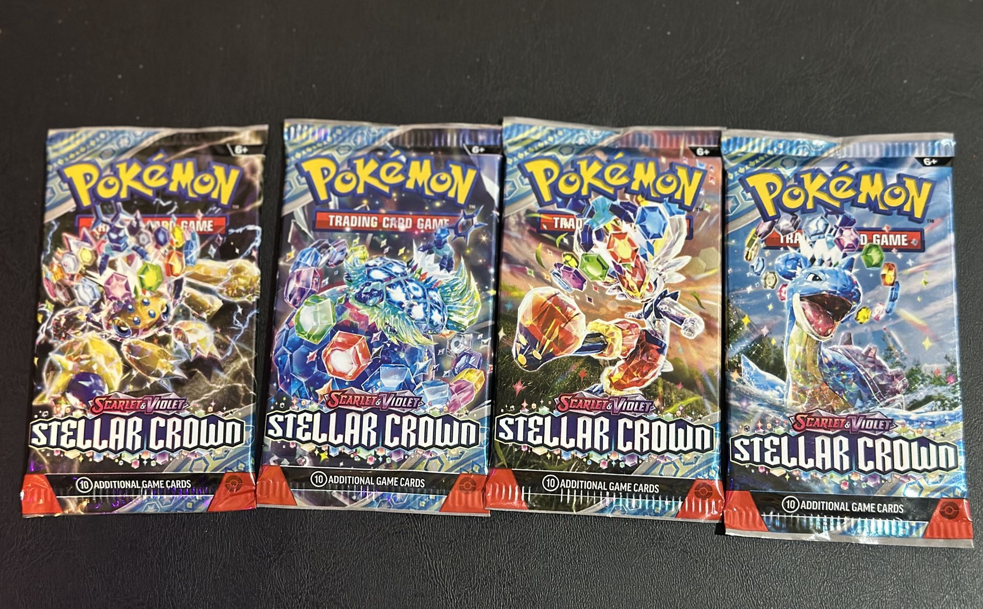 Pokemon TCG Stellar Crown 4 Art Set Sealed NEW