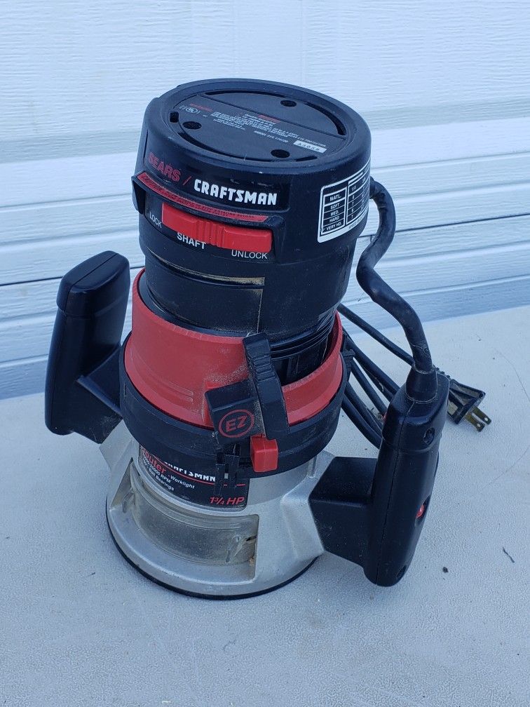 Sears Craftsman 1 3/4 HP Router with Worklight