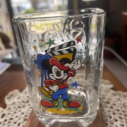 McDonalds Mickey Mouse Glass Walt Disney World Hollywood Studios 2000