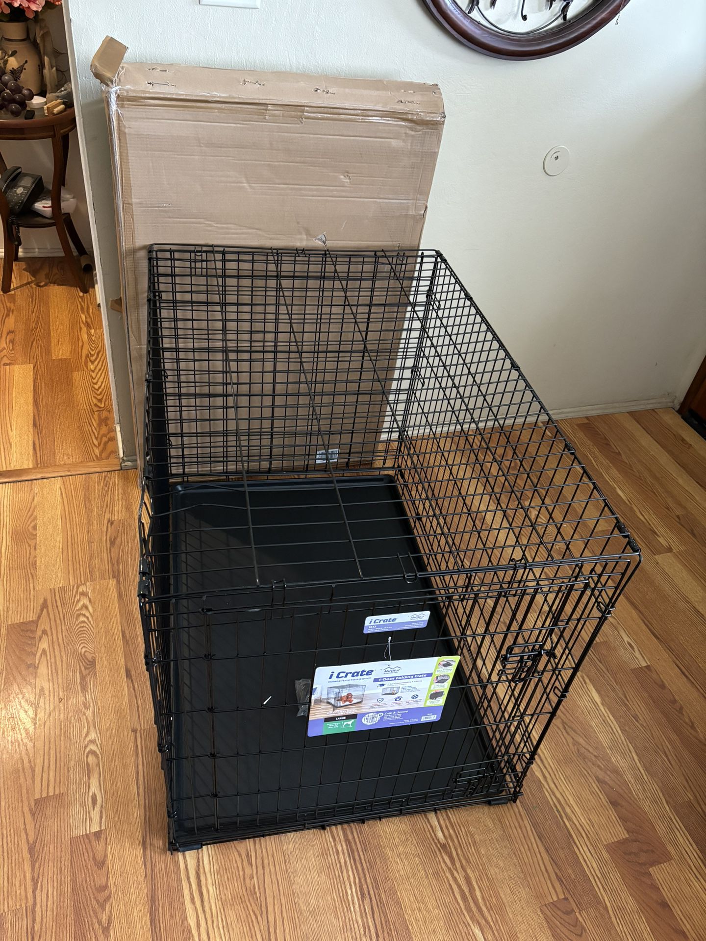 Large Folding Dog Crate 