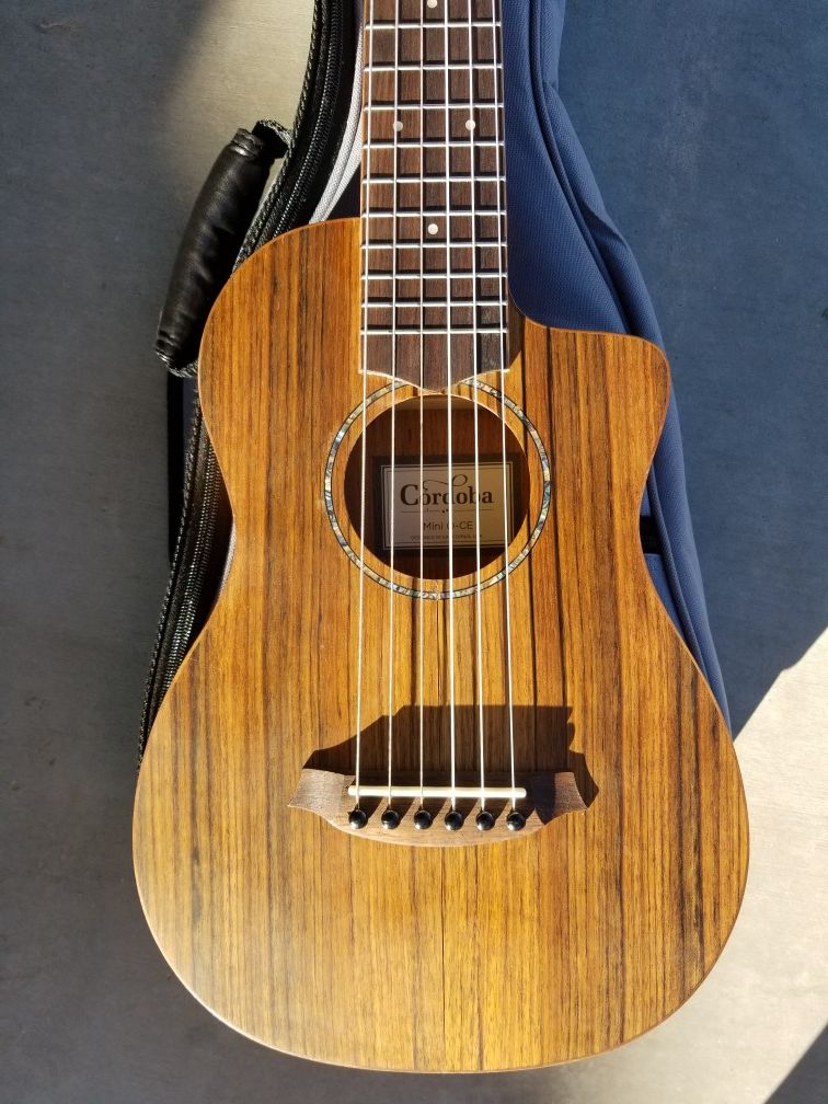 Cordoba Mini O-CE Ovangkol Small Body Acoustic-Electric Nylon String Guitar