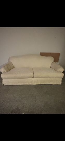 Cream Couch.