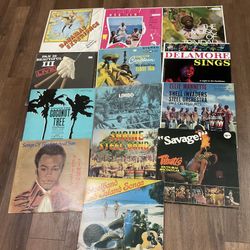 Collection Of 13 Caribbean vinyl records