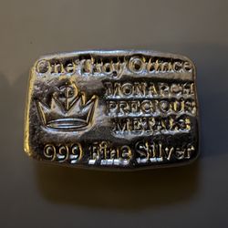 1 oz Monarch Hand Poured Silver Bar