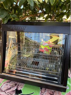 Avantco 26” Self/Full Service counter heated display case with sliding doors