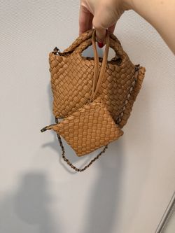 Brown Beautiful Handbag  Two Pieces 
