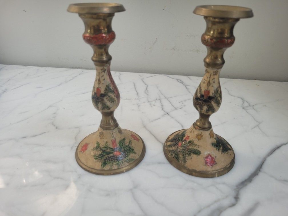 Christmas Vintage Candelabras