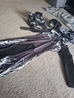Gothic flam set jacket and boots