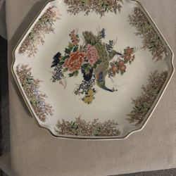 Vintage Japanese Decorative Plate & 2 Wedgwood Plates