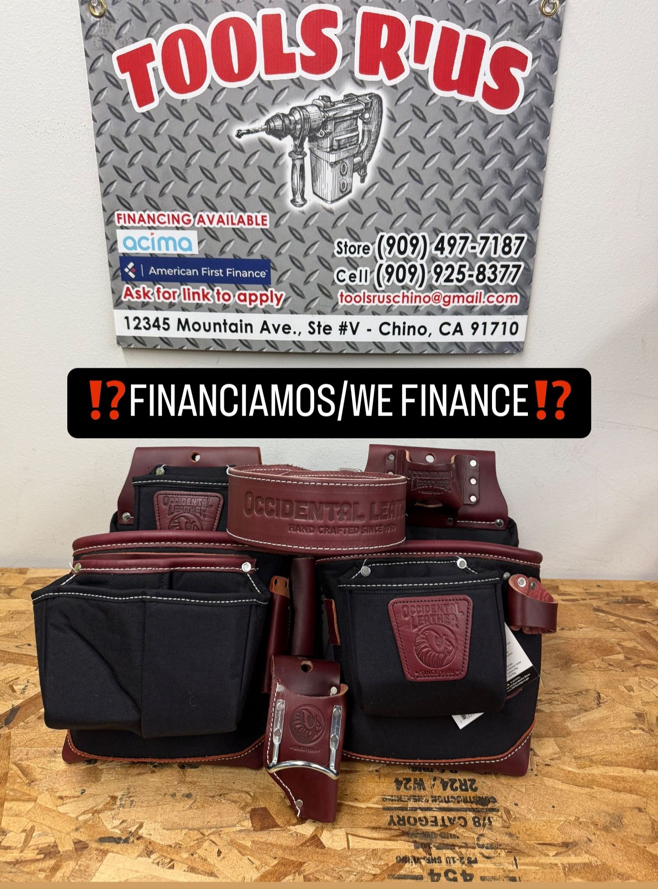 8580 OCCIDENTAL LEATHER FatLip Tool Bag Set**(FINANCIAMOS/WE FINANCE)**