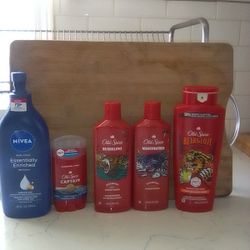 Old Spice Items And Nivea Lotion 