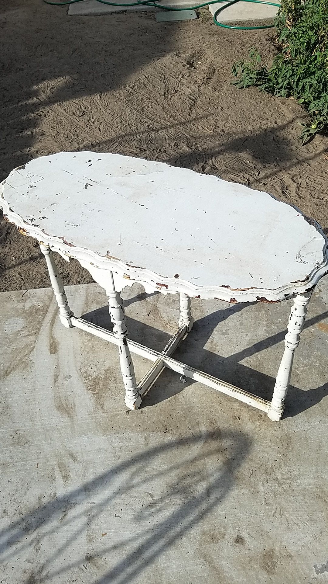 Mahogany entryway table. Vintage