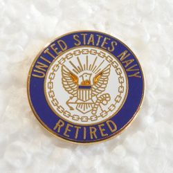 United States Navy Retired Pin