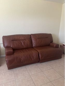 Leather Recliner Couch