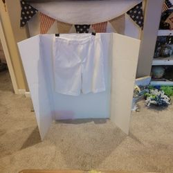 NIKE Dri Fit Mens White Golf Shorts Size 30