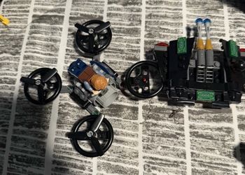 LEGO Jurassic Drone + Black Money Ship Lot With Minifigure