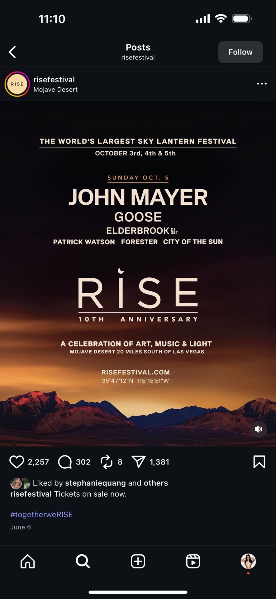 Rise Festival Sunday