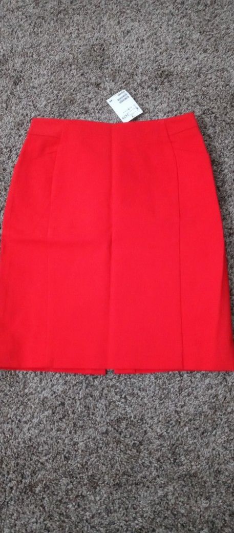 H&M Red Pencil Skirt