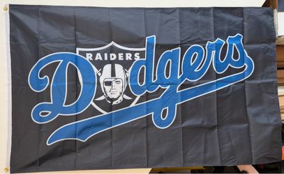 Raiders Dodgers 3x5 Flag