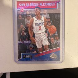 Shai Gilgeous Alexander Rookie Card