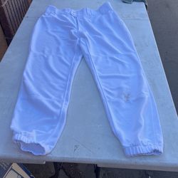 Large White Mizuno Baseball Pants