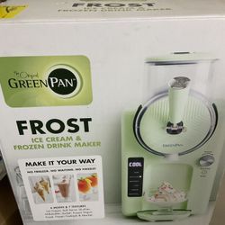 Green Pan Ice Cream Maker 