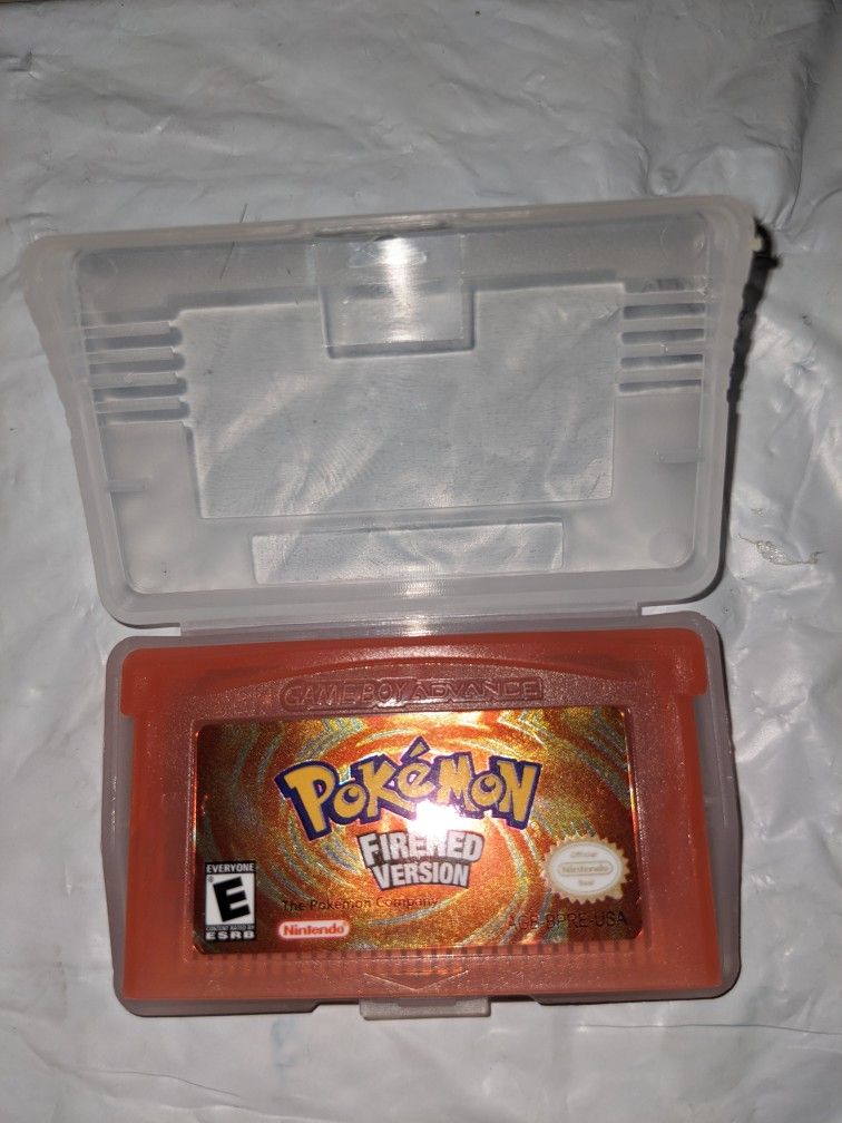 Pokemon FireRed Fire Red Advance Game Boy Gameboy Advance Nintendo GBA Cartridge