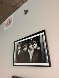 The Beatles Framed Black and White Photo Print