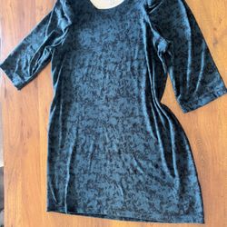 Nine West green velvet dress XXL