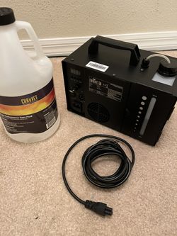 💨 CHAUVET Hurricane Haze 1DX + Fluid + Power Cable Kit — $140 — Mulberry / Lakeland / Tampa Bay area