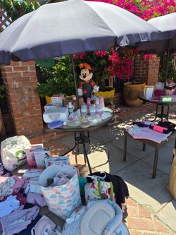 Garage sale baby girl items