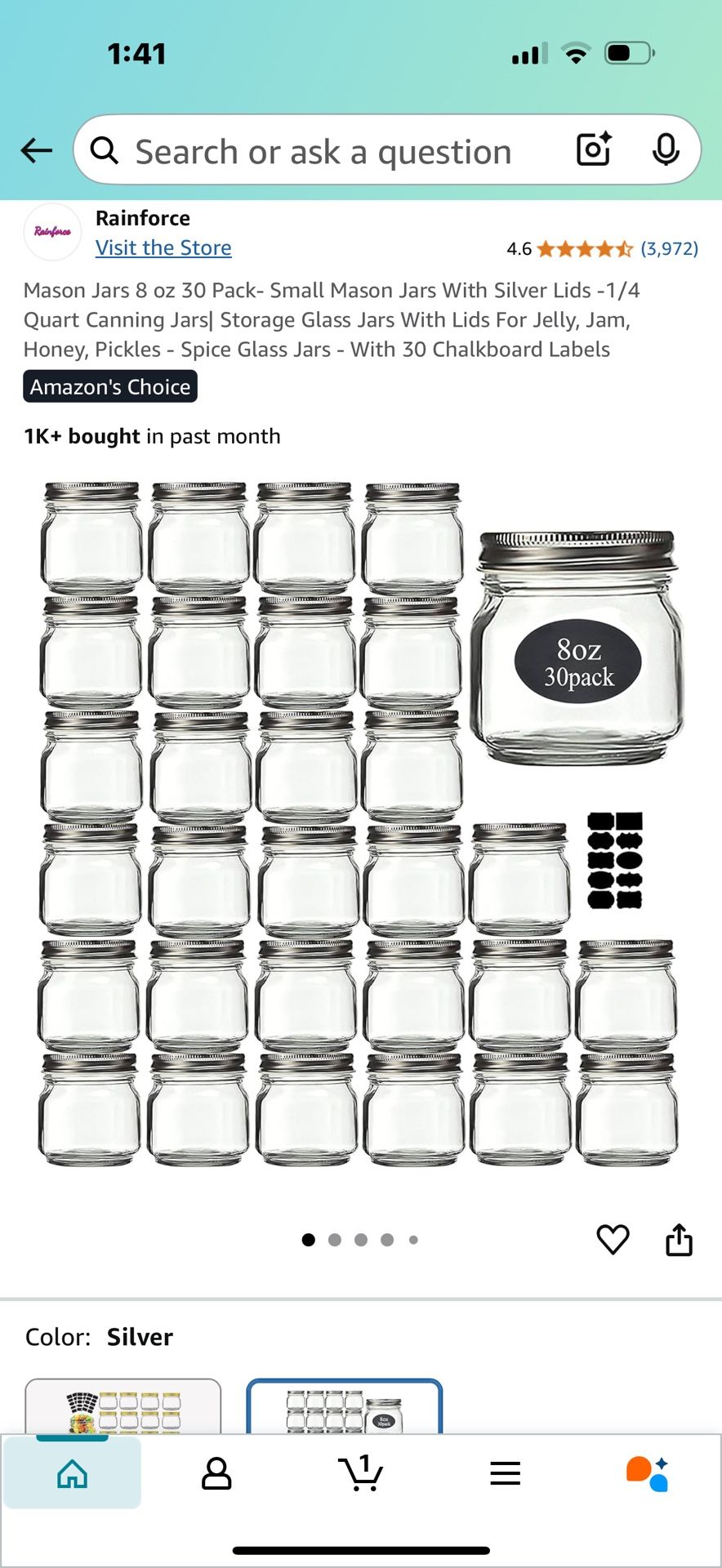 Mason jars