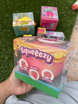 Peach Squeezy Squishy Toy