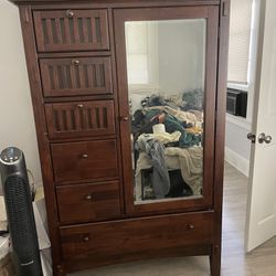 Armoire W/ Mirror And Drawers