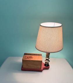 Wooden-  Liga Privada T52  -Cigar Box -Table Lamp -with Storage
