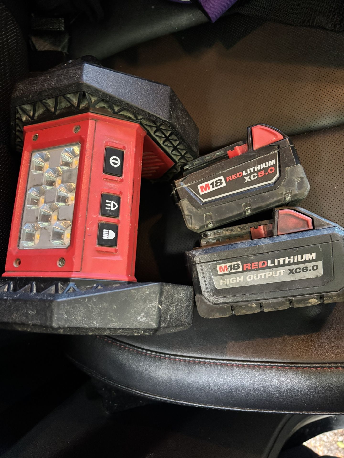 Milwaukee Flood Light W/ Both Batteries