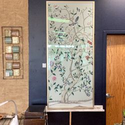De Gournay Painted Silk Panel