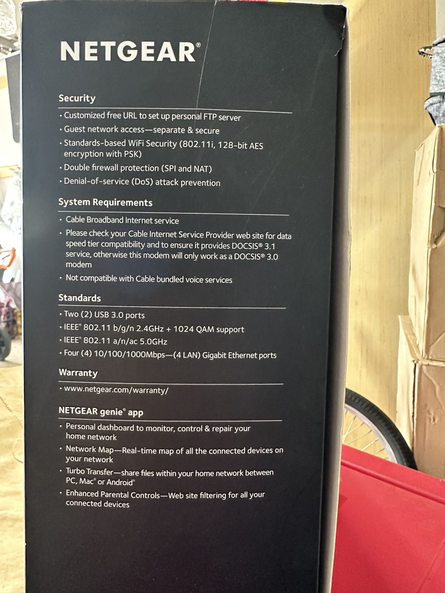 Netgear Nighthawk X4S AC3200 WiFi cable Modem