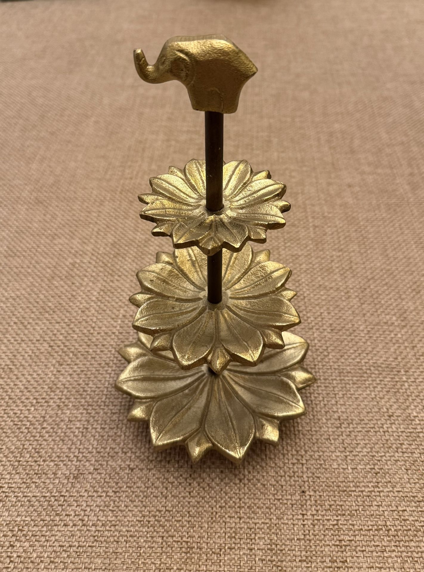 Elephant Jewelry Stand, Metal